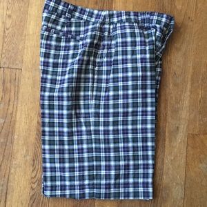 Boys polo plaid shorts